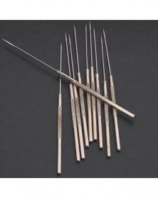10 piezas agujas de burlas acero inoxidable biología química aguja de enseñanza educativa para suministros de laboratorio